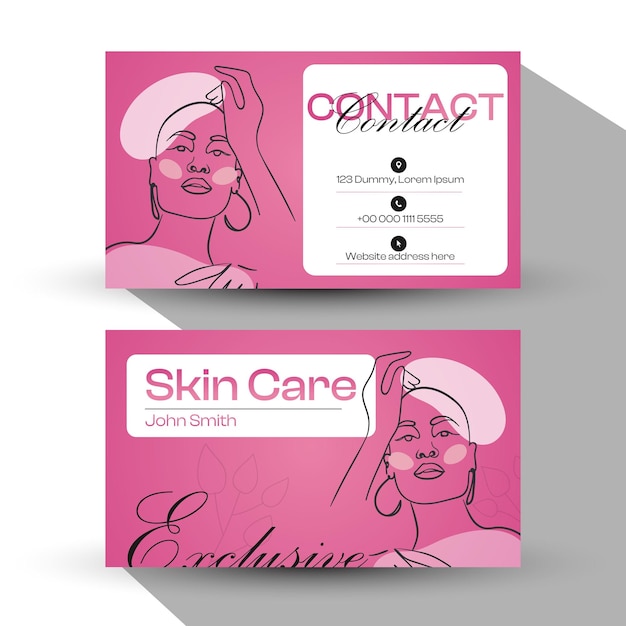 Modern Business Card Template Design for Fashion Designer