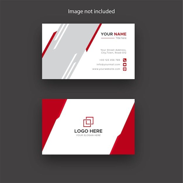 Modern Business Card Template Design Vector