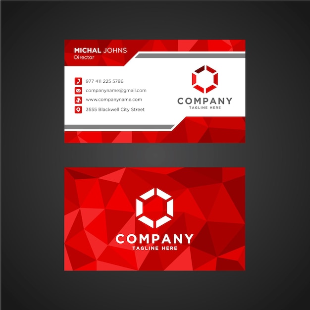 Modern business card template design. With inspiration from the abstract. Contact card for company