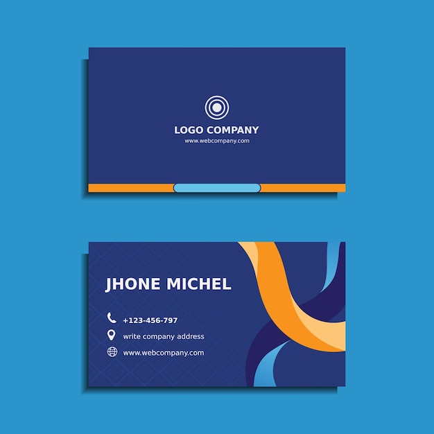 Modern business card template design