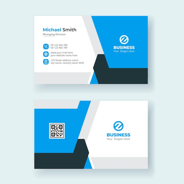 Modern business card template design