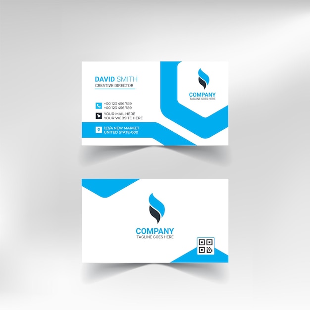 Vector modern business card template design