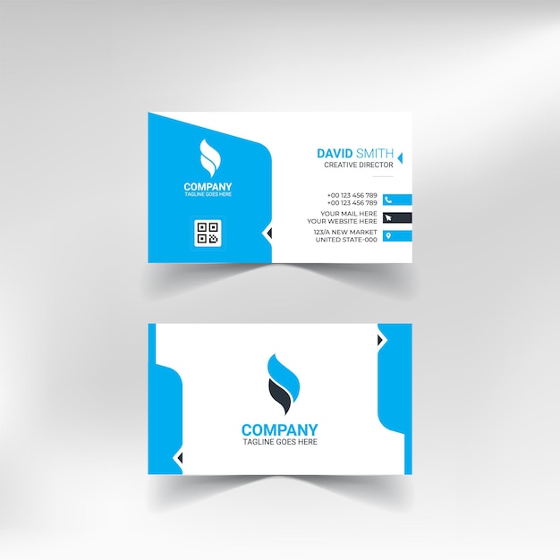 Vector modern business card template design