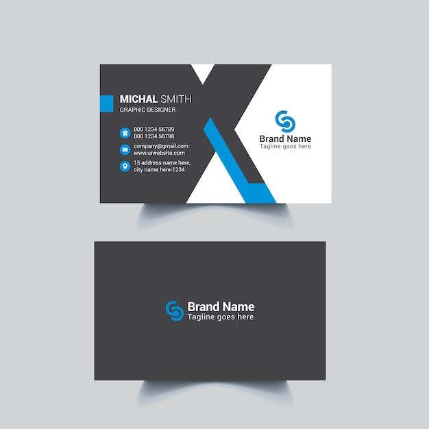 Modern business card template design