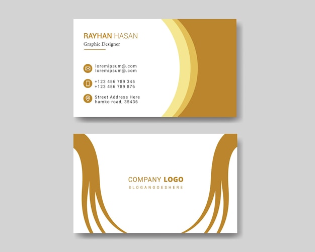 Modern business card template design