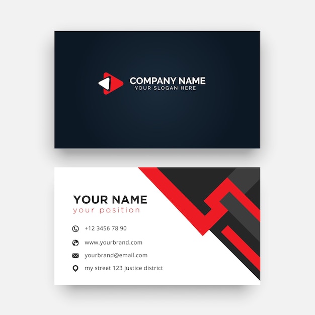 Modern business card template Design