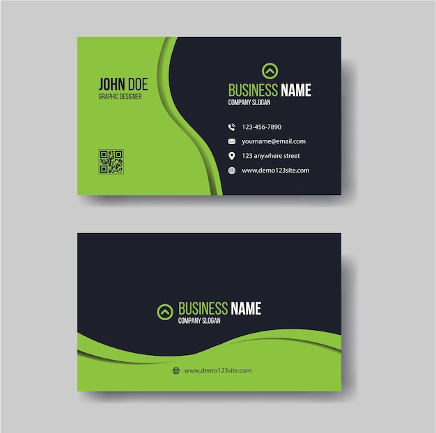 Modern business card template design