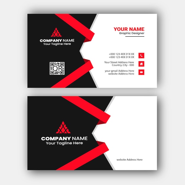 Modern business card template design