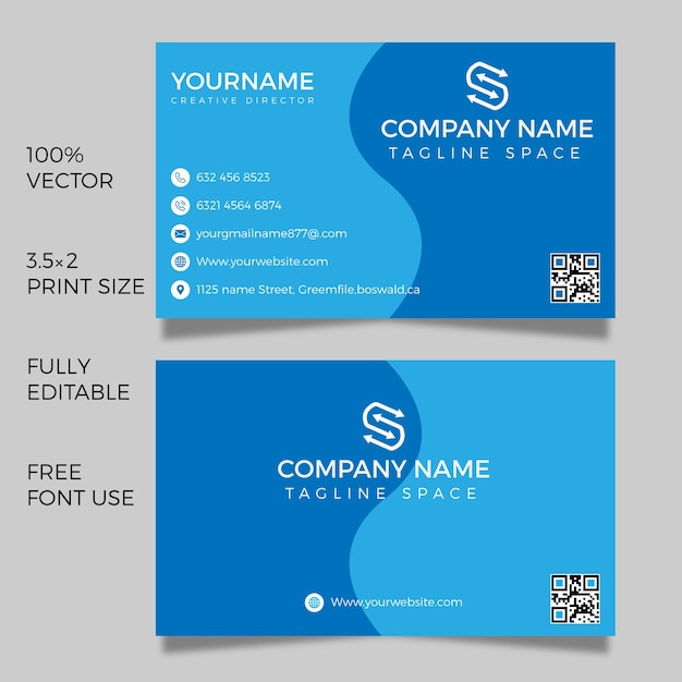 Modern business card template Design