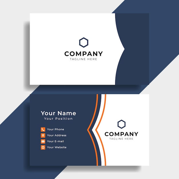 Vector modern business card template design