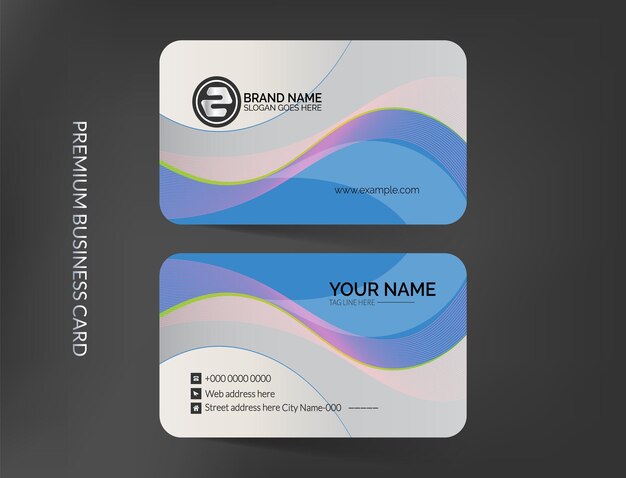 Вектор Современный дизайн шаблона визитной карточки