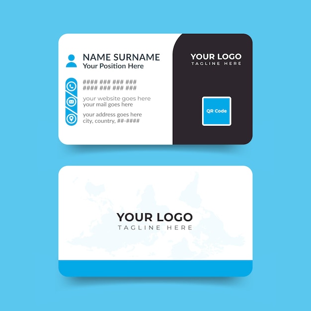 Modern business card template for doctor