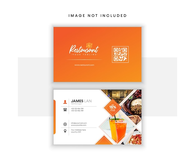 Modern Business card template for Restaurant