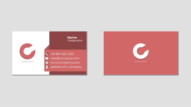 Modern business card template vector