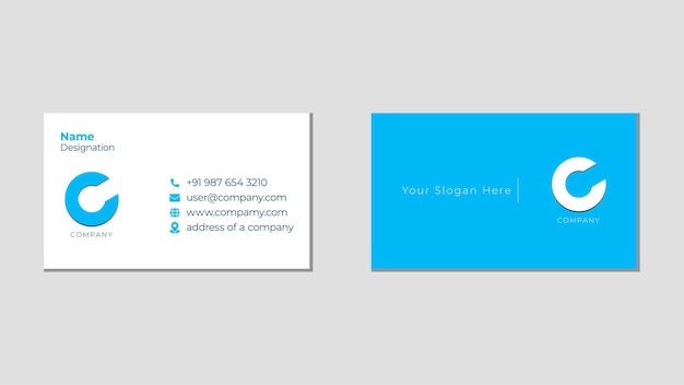 Modern Business card template vector