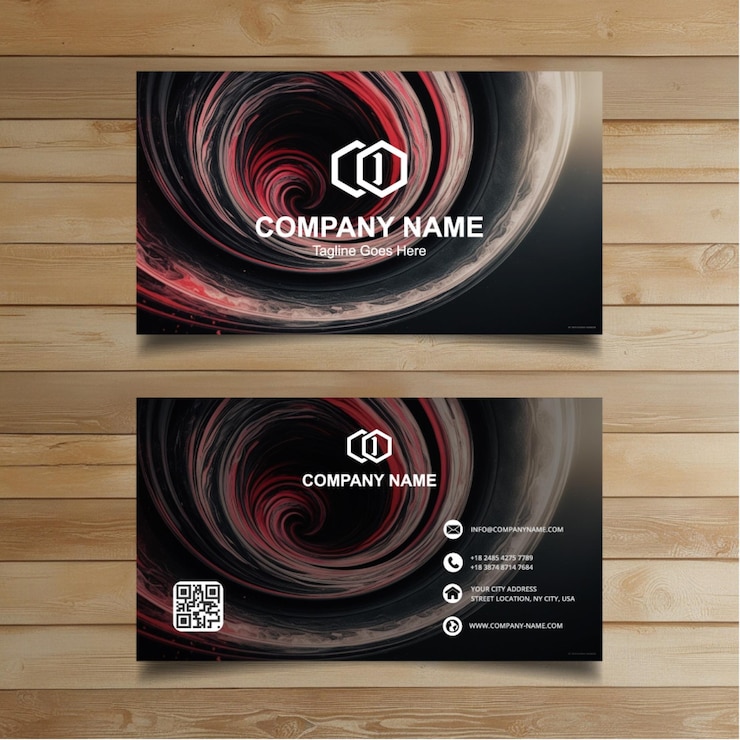 Vector modern business card template