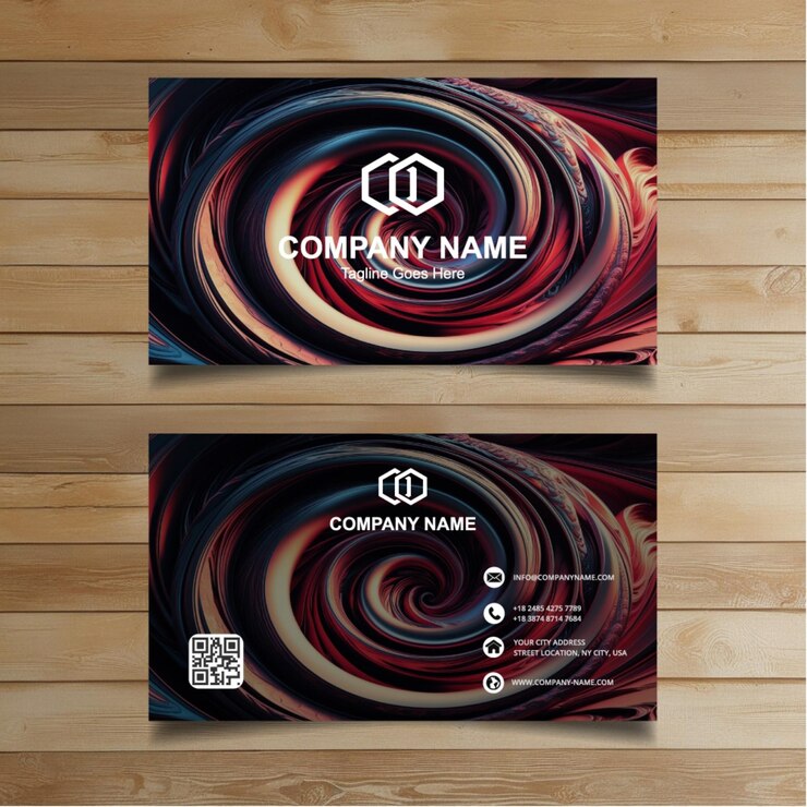 Vector modern business card template