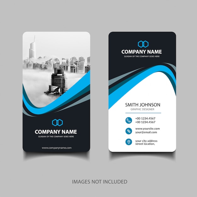 Vector modern business card template