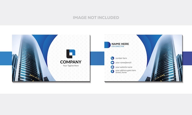 Vector modern business card template