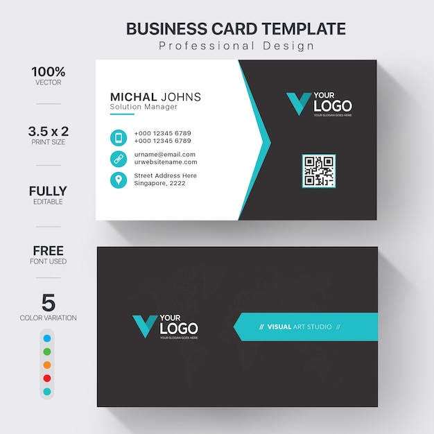 Modern business card template 