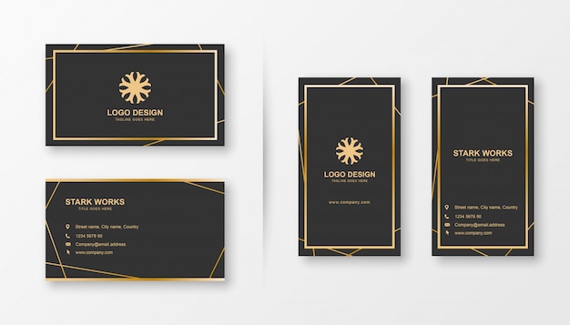 Vector modern business card template