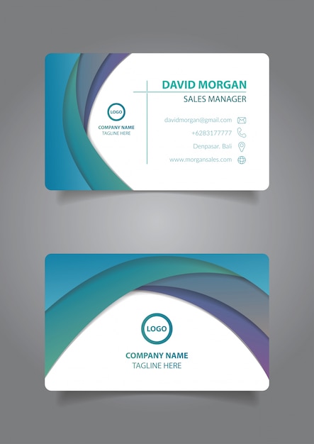 Modern business card template