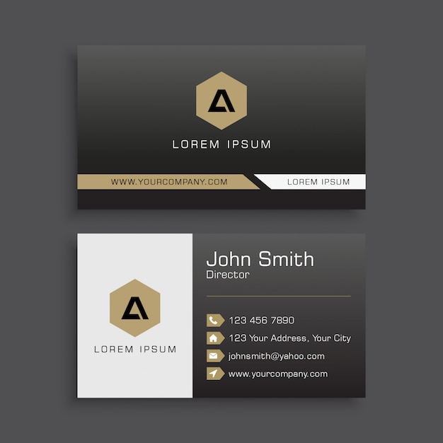 Modern business card template