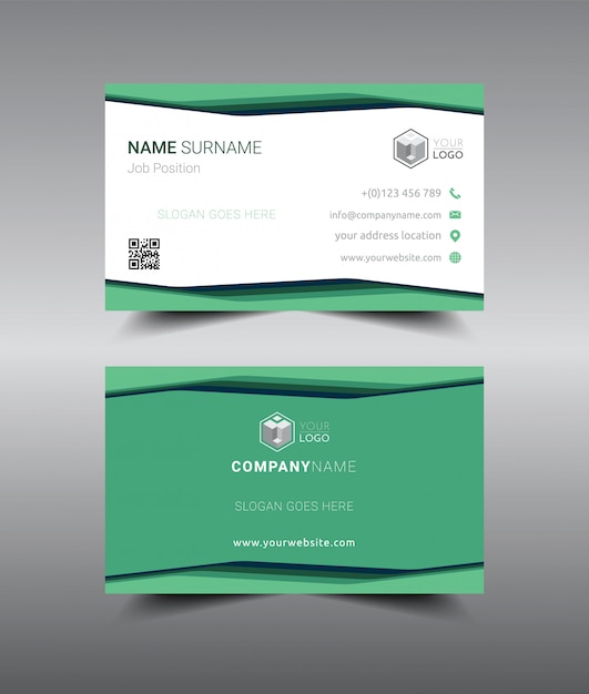 Modern business card template .