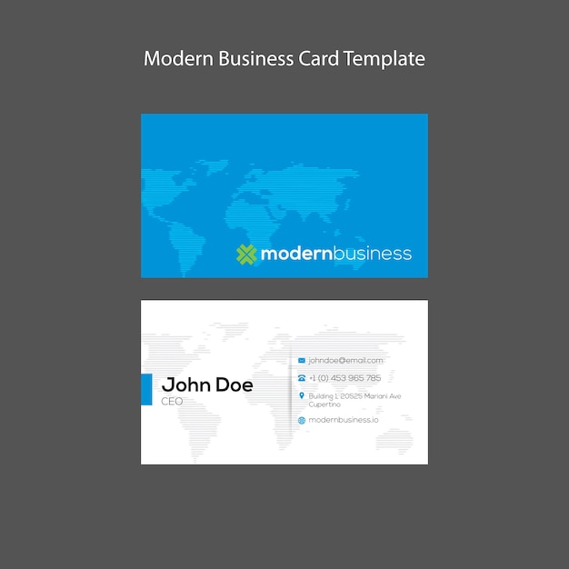 Modern business card template