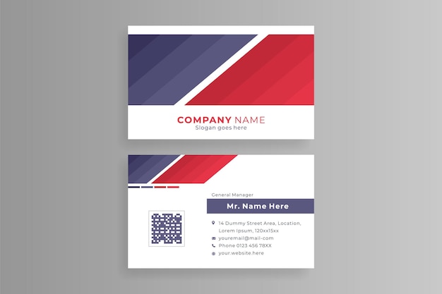 Vector modern business card template