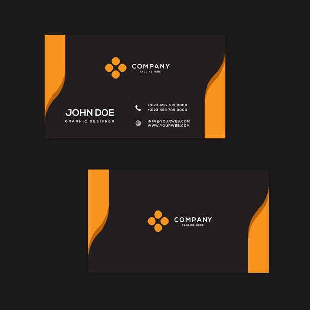 Vector modern business card template