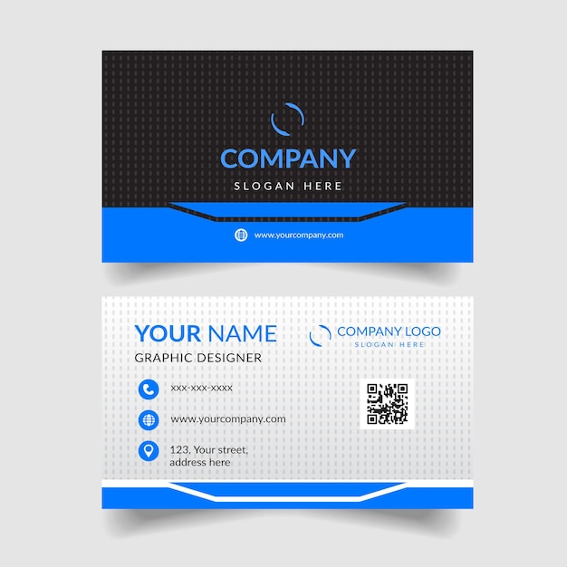 Vector modern business card template