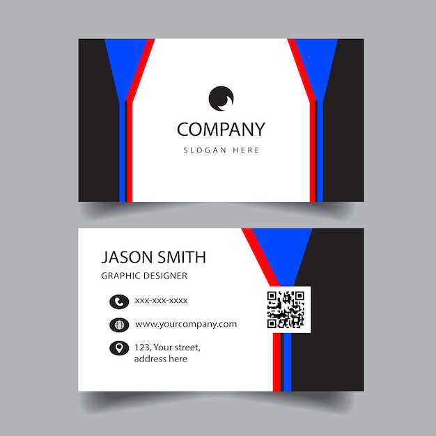 Vector modern business card template