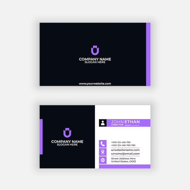 Modern business card template