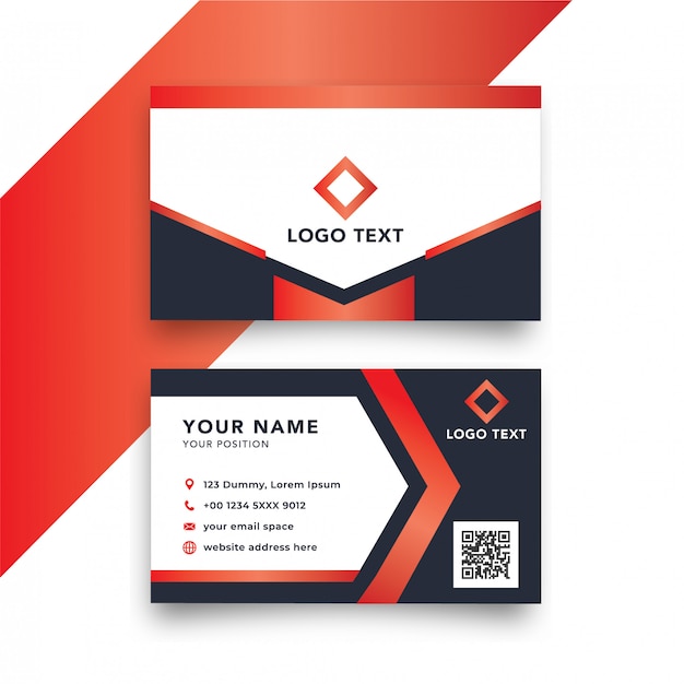 Vector modern business card template