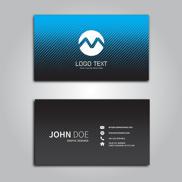 Modern business card template