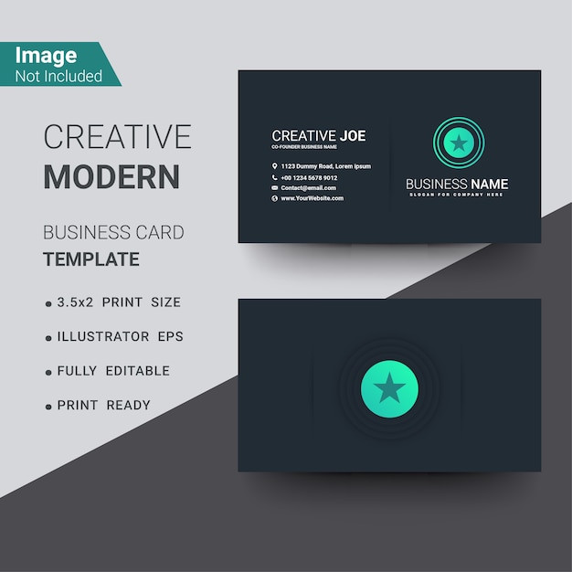 Modern business card template