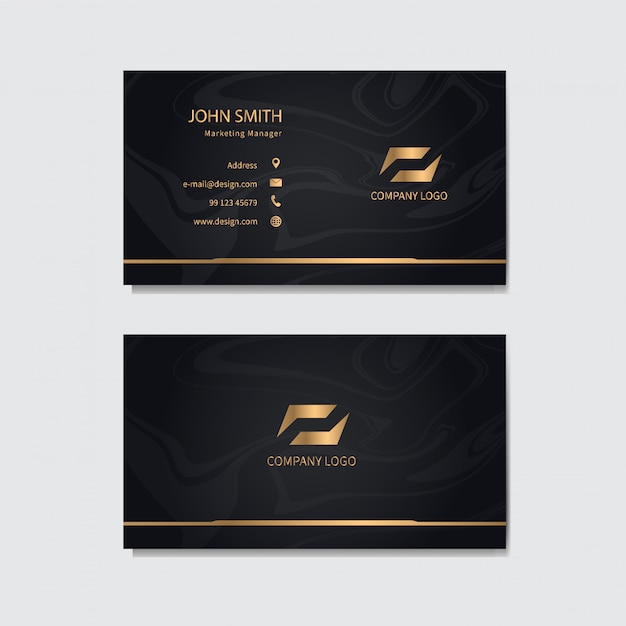 Vector modern business card template .