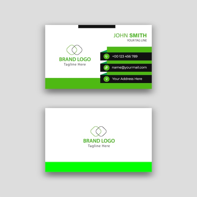 Modern business card vector design