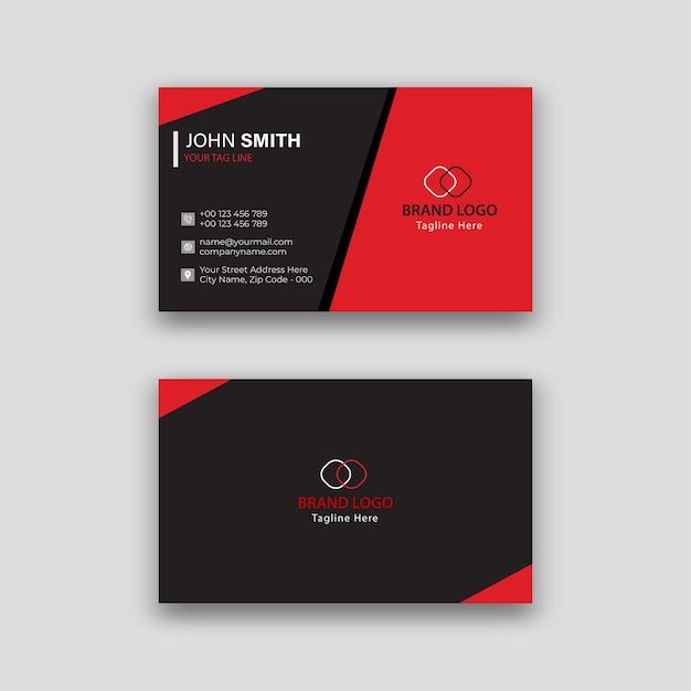 Modern business card vector design