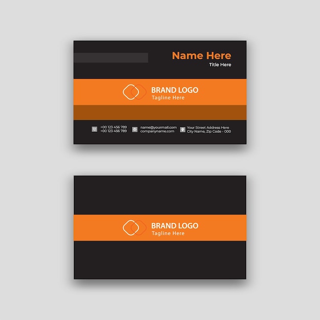 Modern business card vector design