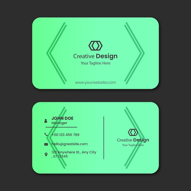 Modern Business Card Vector Template