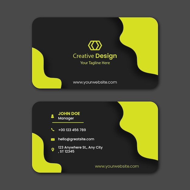 Modern Business Card Vector Template