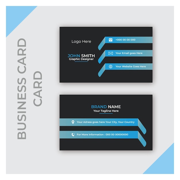 Vector modern business card