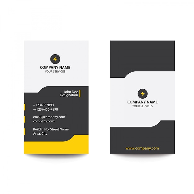 Vector modern  business card