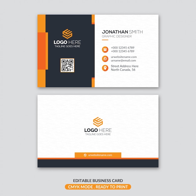 Vector modern business card