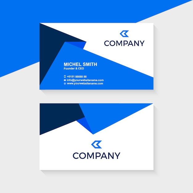 Vector modern business card