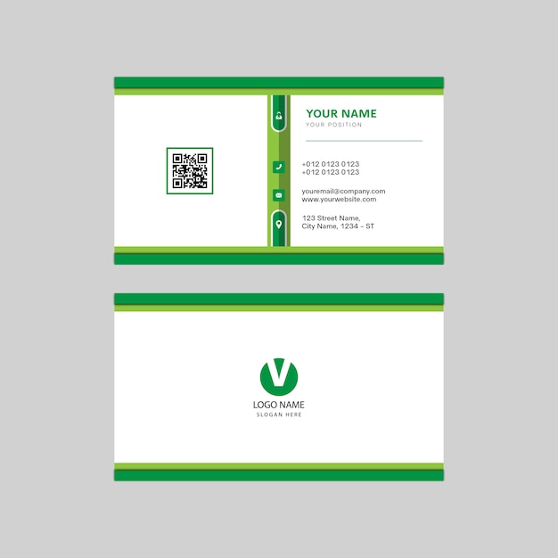 Vector modern business card