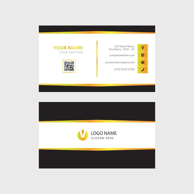 Vector modern business card