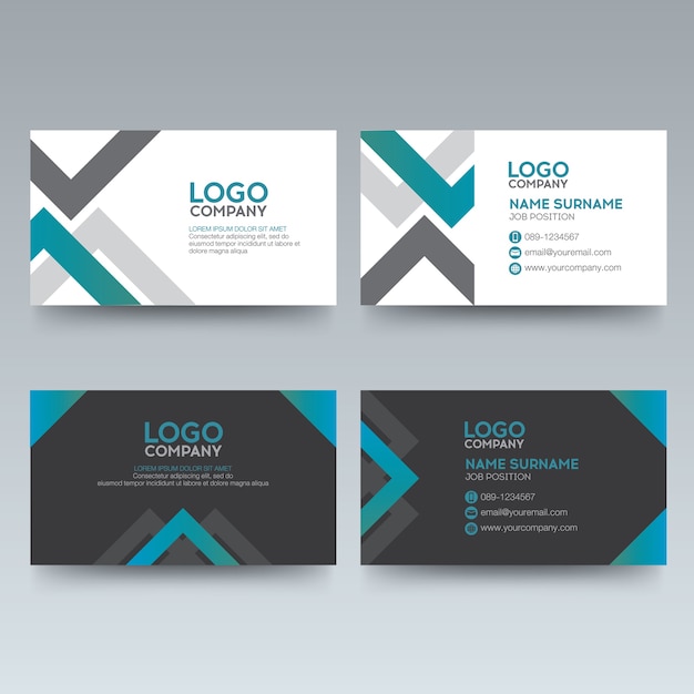 Vector modern business card